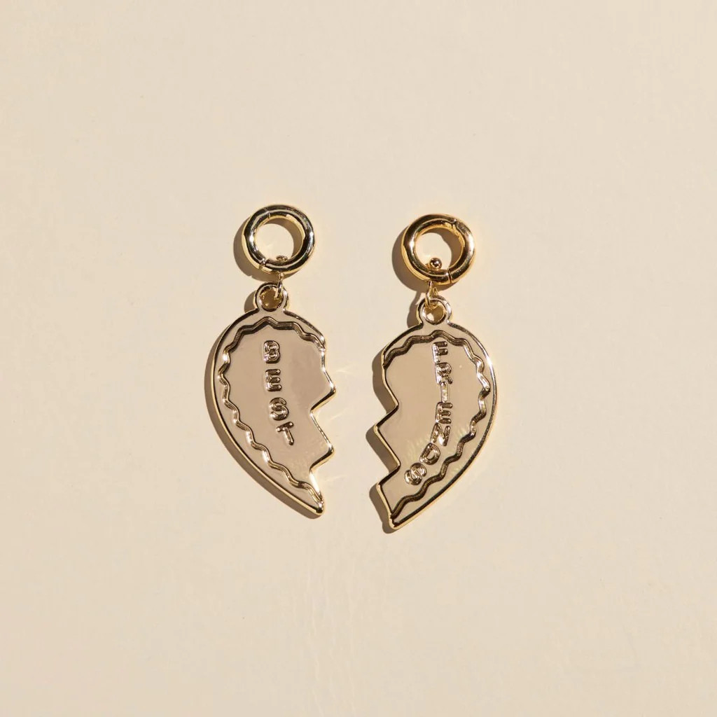 Best Friends Charms Set | Nickel and Suede