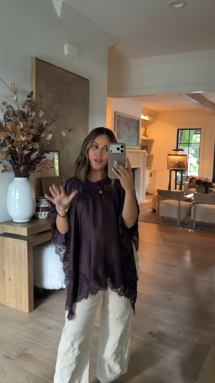 Fall dressing with Anthropologie 🤎 Sharing some of my favorite looks for the season, including elevated looks and statement pieces for fall. In love with all rich tones, textures & trends for this season! 

Satin lace poncho is one size + wearing xs in pull-on barrel pants!

#LTKBump #LTKPetite #LTKootd