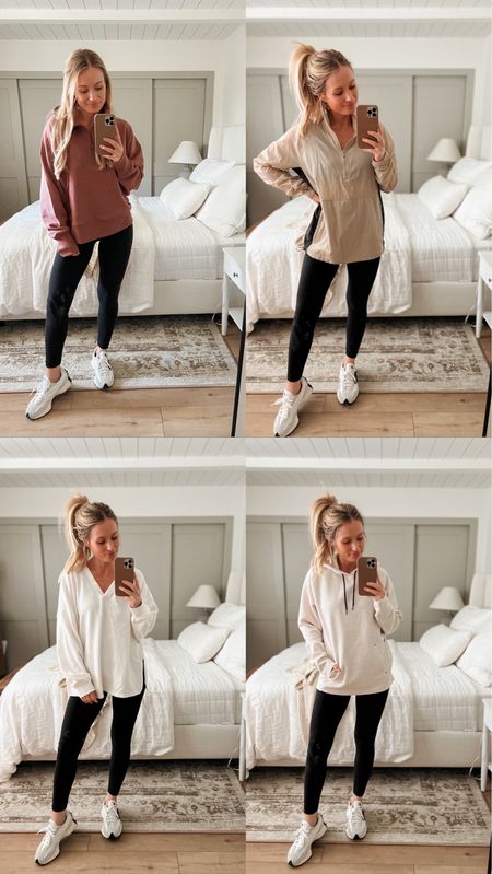 Found so many cute and affordable athleisure looks at Old Navy today! All are on sale too! 

Top left: XL (sized up for oversized fit)
Top right: small (yes it’s mens haha)
Bottom left: small (fits oversized)
Bottom right: small (yes it’s mens too!)

Size 2 in leggings and my normal size 7.5 I’m the shoe. Size up a half size if you plan on wearing a thicker sock 

#LTKsalealert #LTKSeasonal #LTKfindsunder50