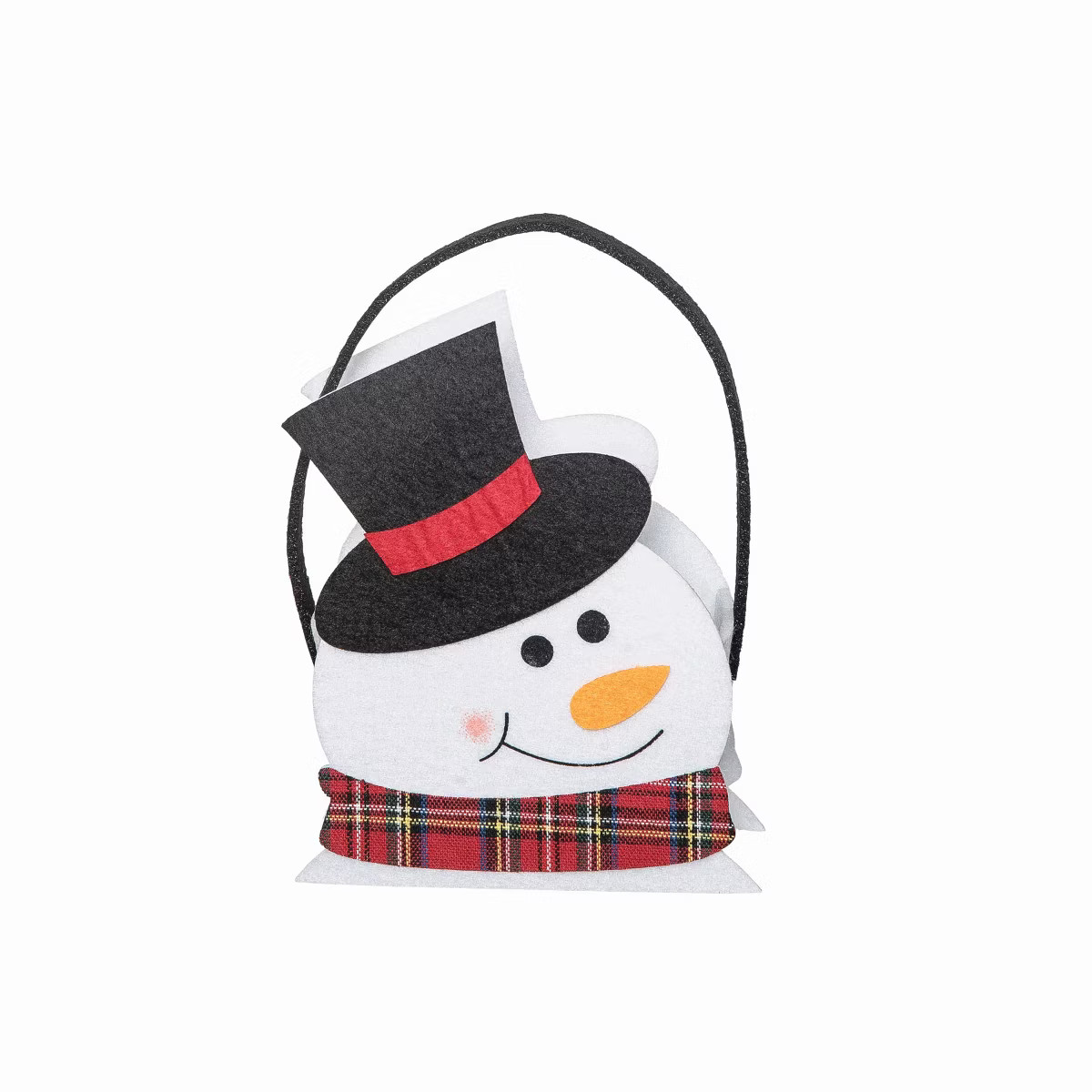 Gallerie II 6.5" Snowman Cute Felt Christmas Candy Bag Holder Basket Container | Target