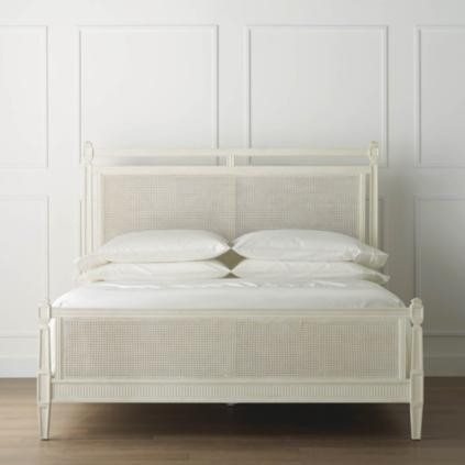 Marion French Cane Bed in Ivory | Frontgate