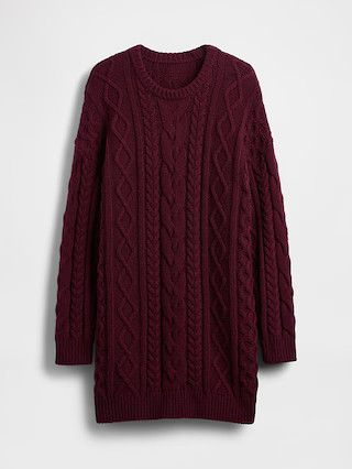 Cable-Knit Mini Sweater Dress | Gap (US)