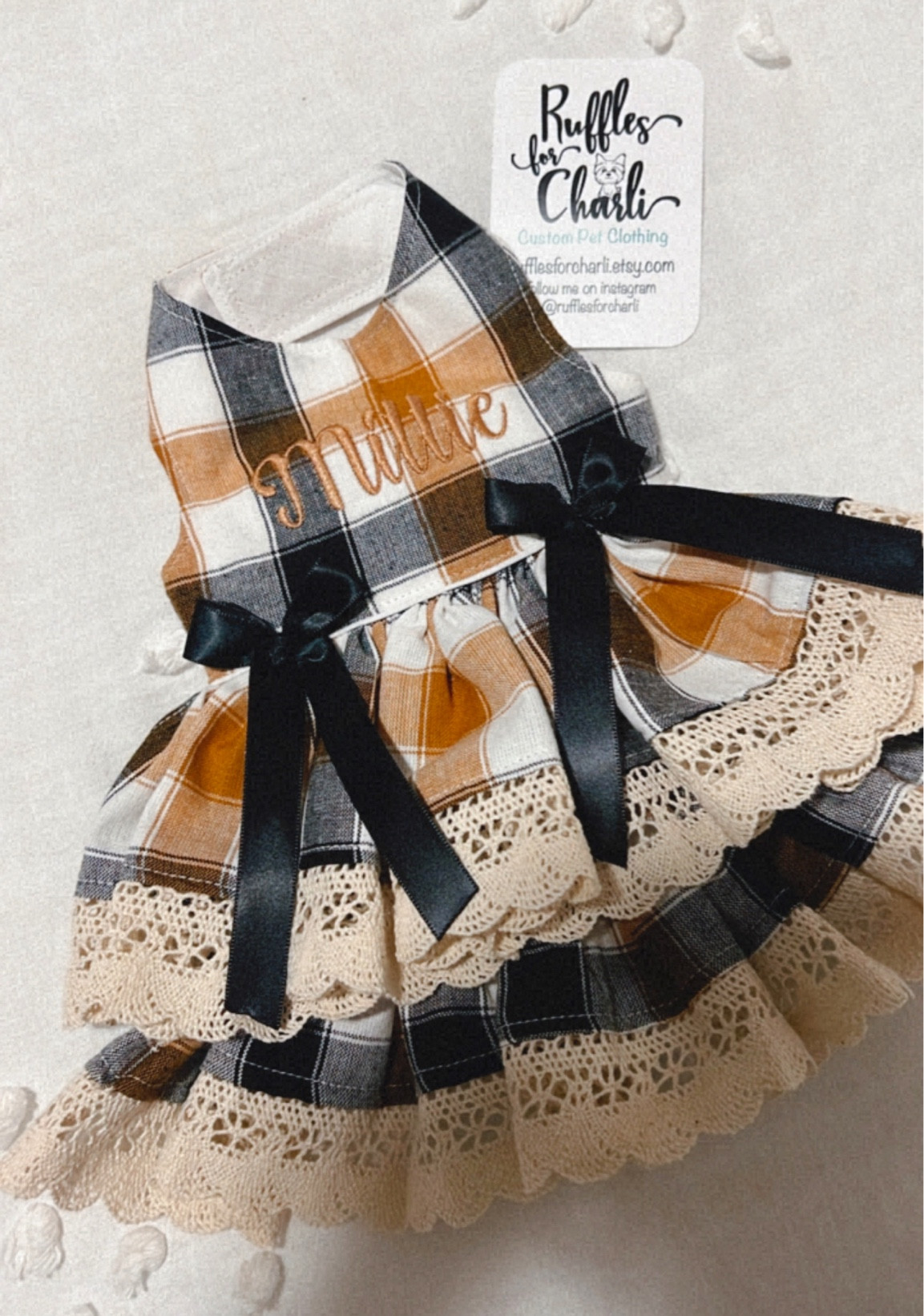 If you know me you know Millie Kate always has the cutest, personalized dresses for every occasion! RufflesForCharlie is the shop that keeps my girl looking adorable✨🐾  

✨Tell her Tyler sent you

#LTKHoliday #LTKGiftGuide #LTKunder50