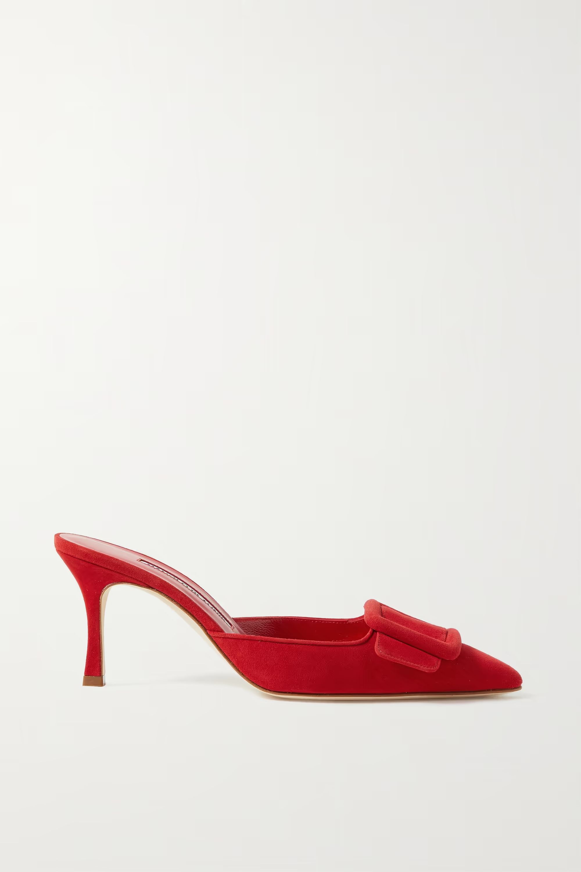 Maysale 70 buckled suede mules | NET-A-PORTER (US)