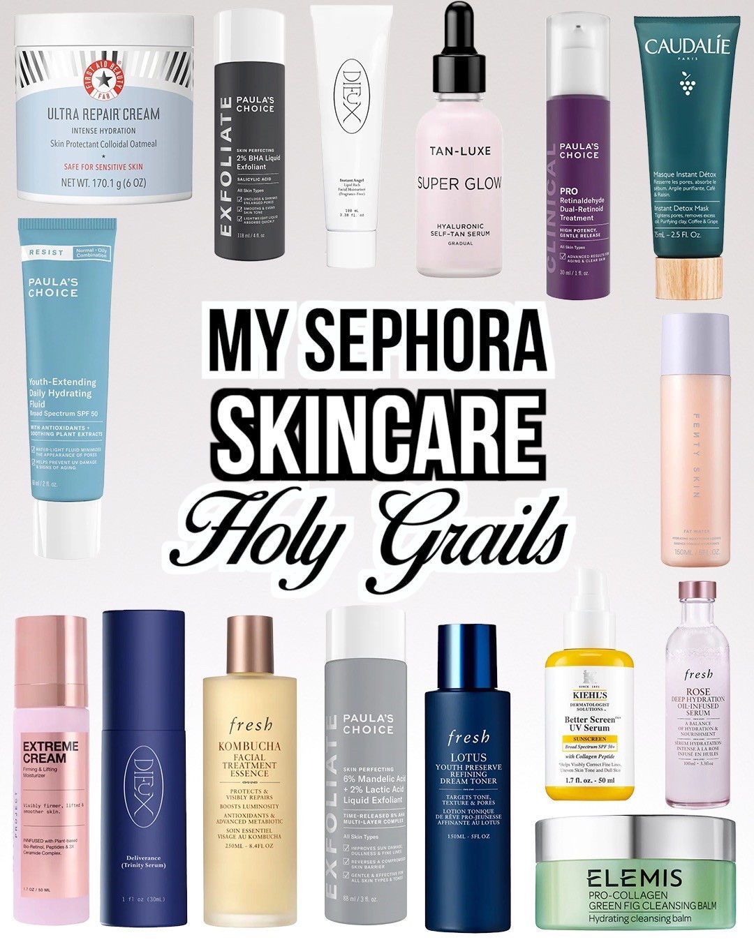 My complete list of HOLY GRAIL skincare @sephora !!
These are my tried and true, available now at Sephora! Buy online pick up in store available plus same day delivery options as well! Don’t forget to become a beauty insider member first! 
#sephorapartner #ad #sephora #sephorahaul #skincare #bestskincare 

#LTKBeauty