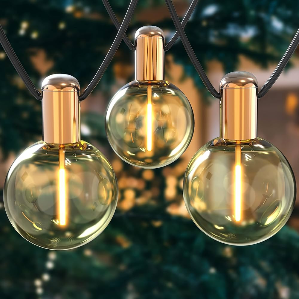 L.A. NOVA String Lights Indoor, G50 with 20 Shatterproof Bulbs LED Vintage 24Ft Lights for Bedroo... | Amazon (US)