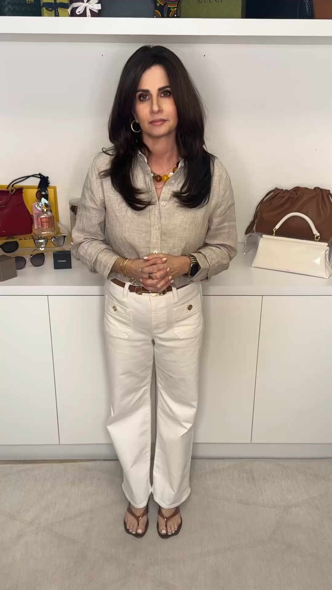 The perfect casual, cute, comfortable put together look for the season. Linen top sm, jeans 25p.
#summerstyle #linentop #casuallook
#LTKOver40 #LTKSaleAlert
#LTKootd #quince

#LTKOver40 #LTKootd #LTKmomlife