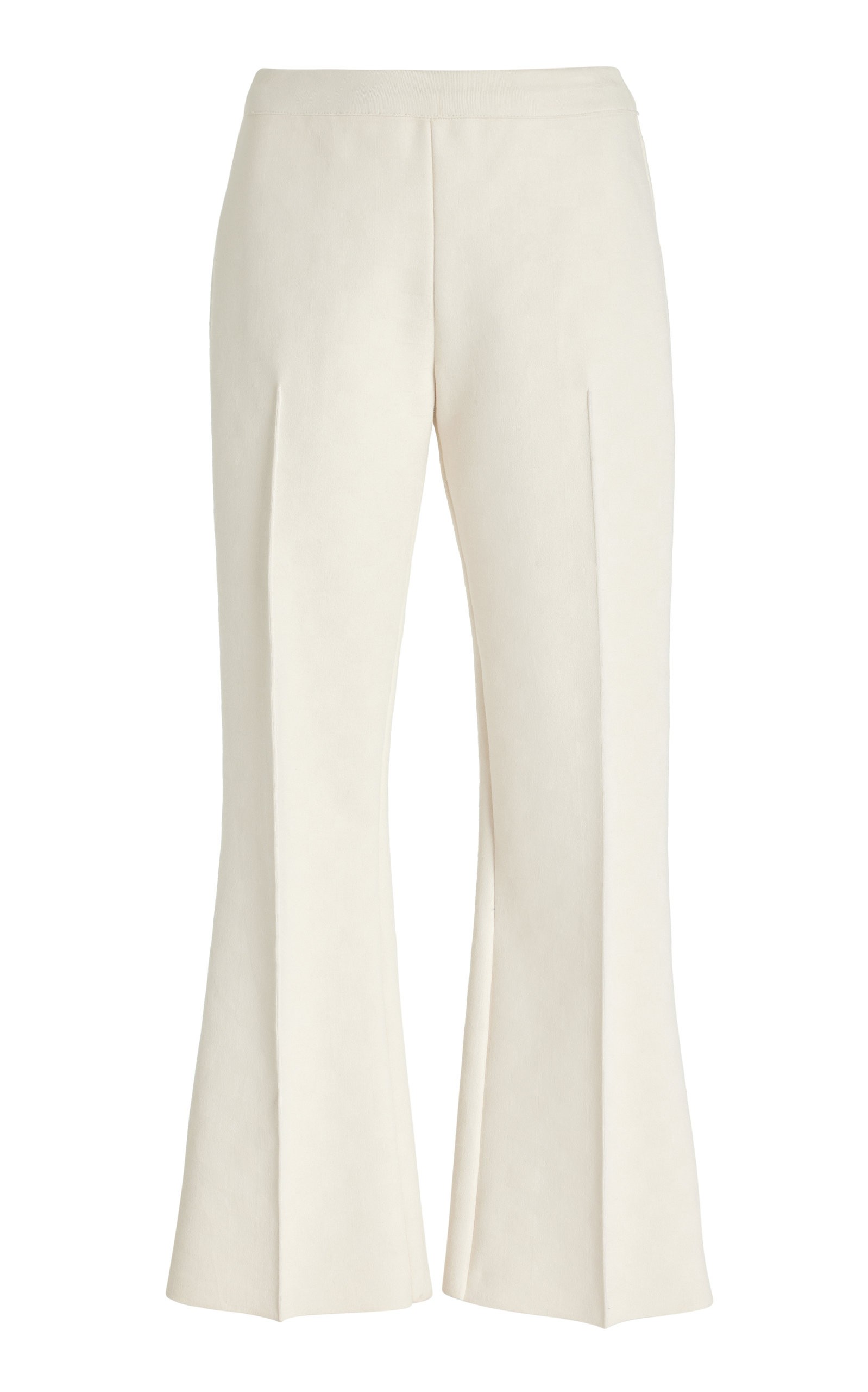 Kick Stretch-Cotton Knit Cropped Flared Pants | Moda Operandi (Global)