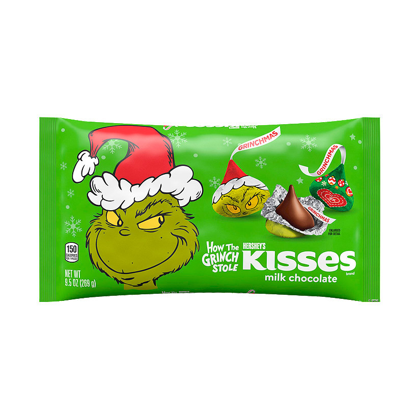 9.5 oz. Dr. Seuss™ How the Grinch Stole Christmas Hershey’s® Kisses® - 56 Pc. | Oriental Trading Company