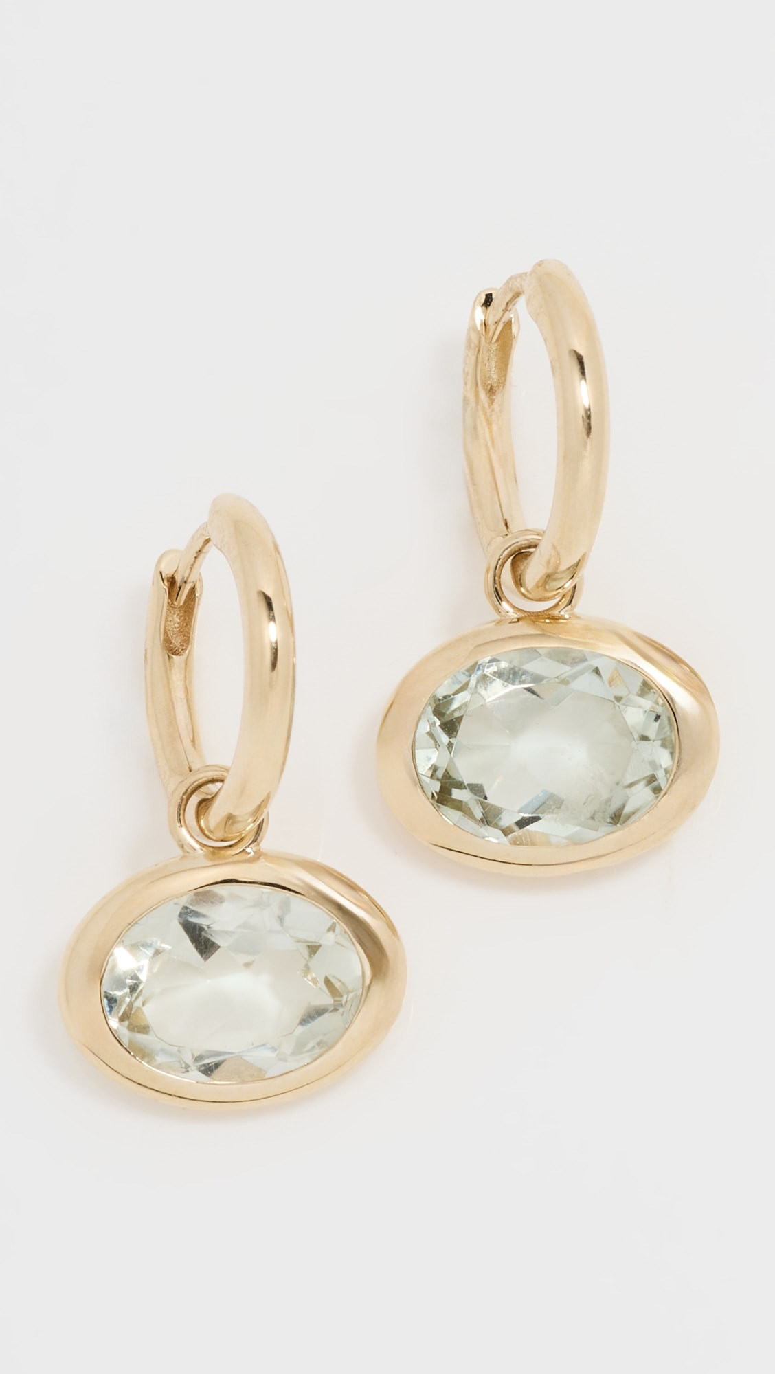 Green Amethyst Orbit Hoops | Shopbop