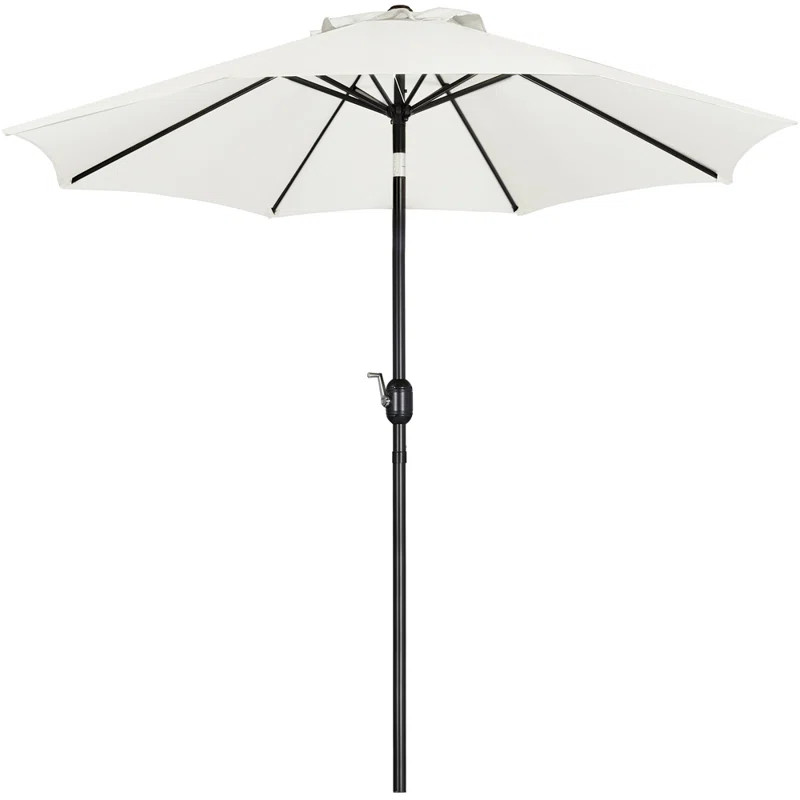 Bruton 9Ft Patio Outdoor Marke Umbrella with Crank LiftByArlmont & Co.4.6Rated 4.6 out of 5 stars... | Wayfair North America