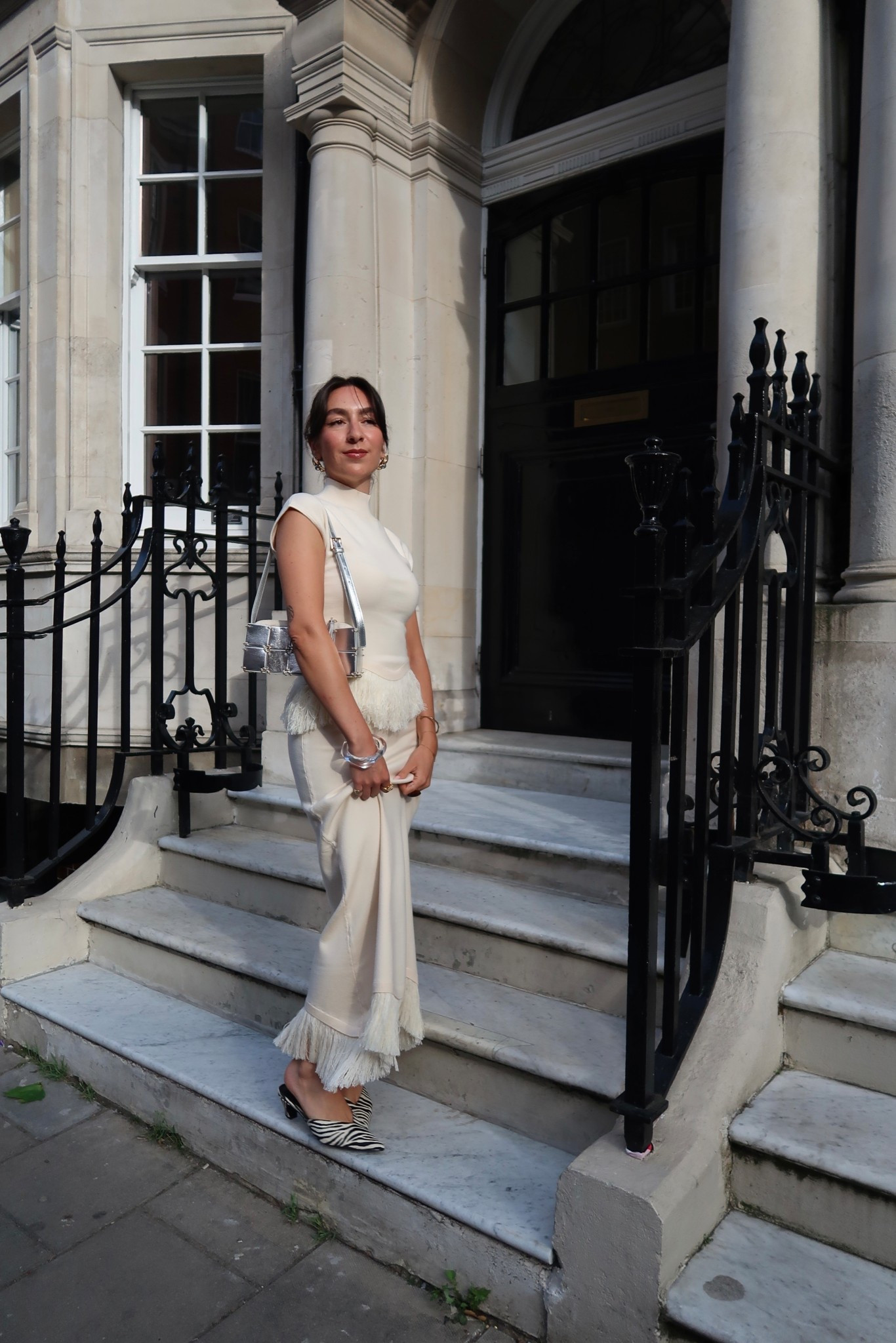 Dinner outfit, summer outfit, Fringe co-ord, zebra print heels, silver bag, h&m, pretty lavish

#LTKsummer #LTKeurope #LTKuk