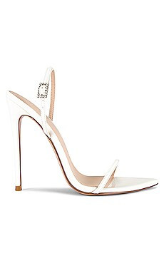 FEMME LA Lyon Slingback Heel in White from Revolve.com | Revolve Clothing (Global)