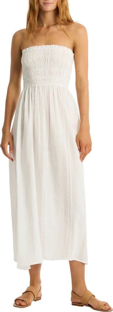 Heatwave Strapless Cotton Cover-Up Dress | Nordstrom