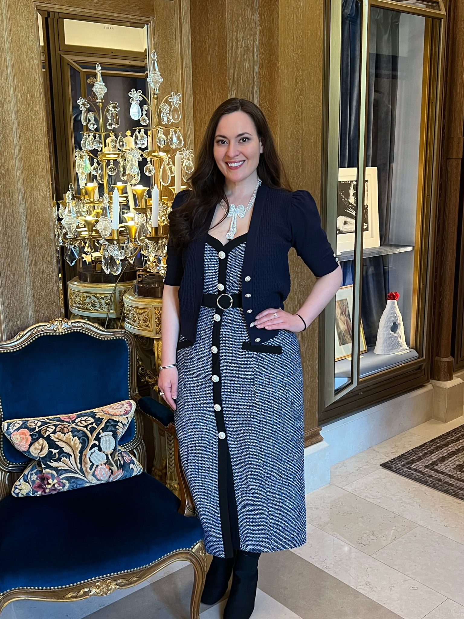 Ted Baker London tweed sleeveless dress and matching cardigan sweater was the perfect outfit for an afternoon tea in Paris. It’s a great dress for travel as it does not wrinkle. #Summerdresses #weddingguestdressses 

#LTKstyletip #LTKwedding