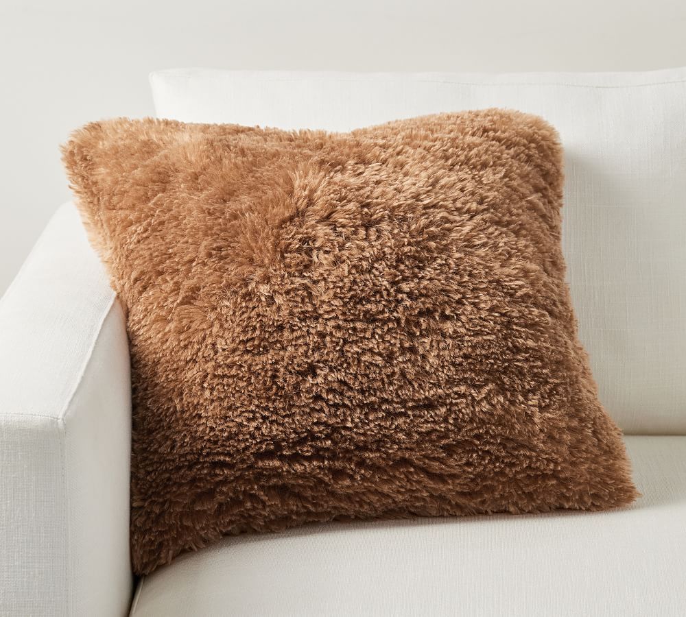 Dream Faux Fur Throw Pillow | Pottery Barn (US)