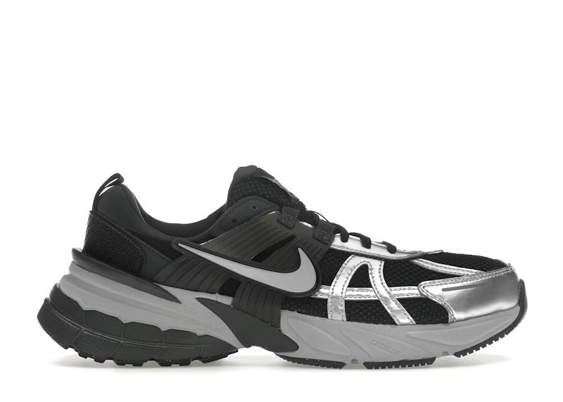 Nike V2K Run Metallic Silver (Women's) Sneakers in Black/Anthracite/Dark Smoke Grey | StockX