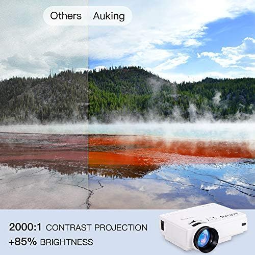 AuKing Mini Projector 2022 Upgraded Portable Video-Projector,55000 Hours Multimedia Home Theater ... | Amazon (US)