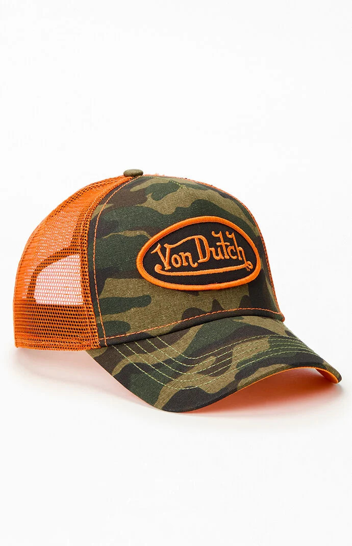 Von Dutch Camo Trucker Hat in Camouflage | PacSun