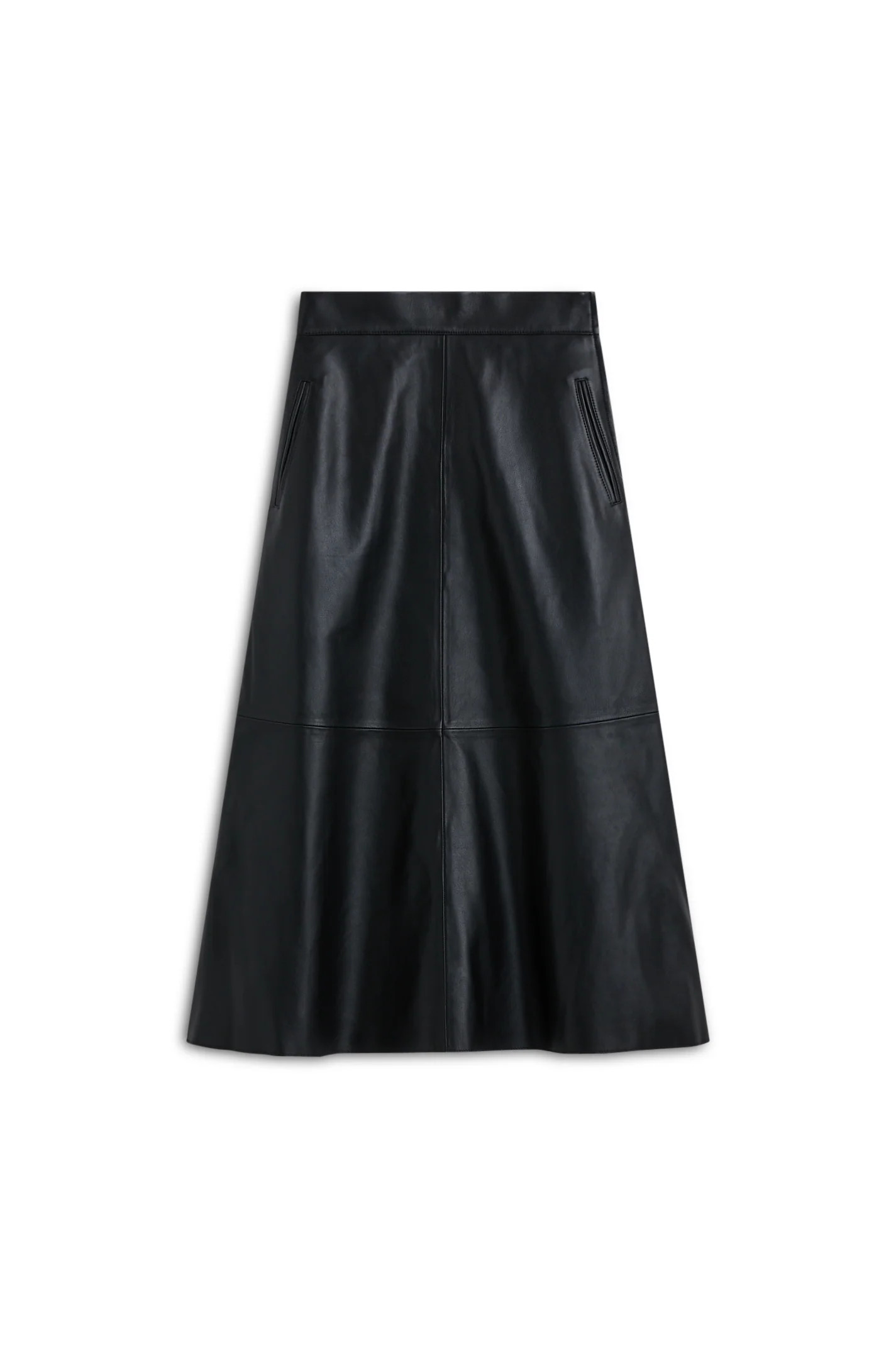 LEATHER LONG SKIRT - NOIR - Scanlan Theodore | Scanlan Theodore AU