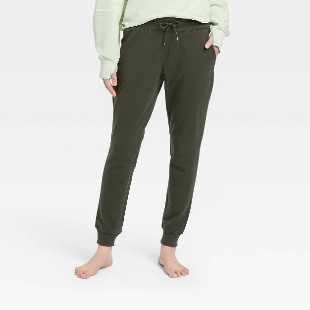 Women's Mid-Rise French Terry Joggers - All in Motion™ | Target