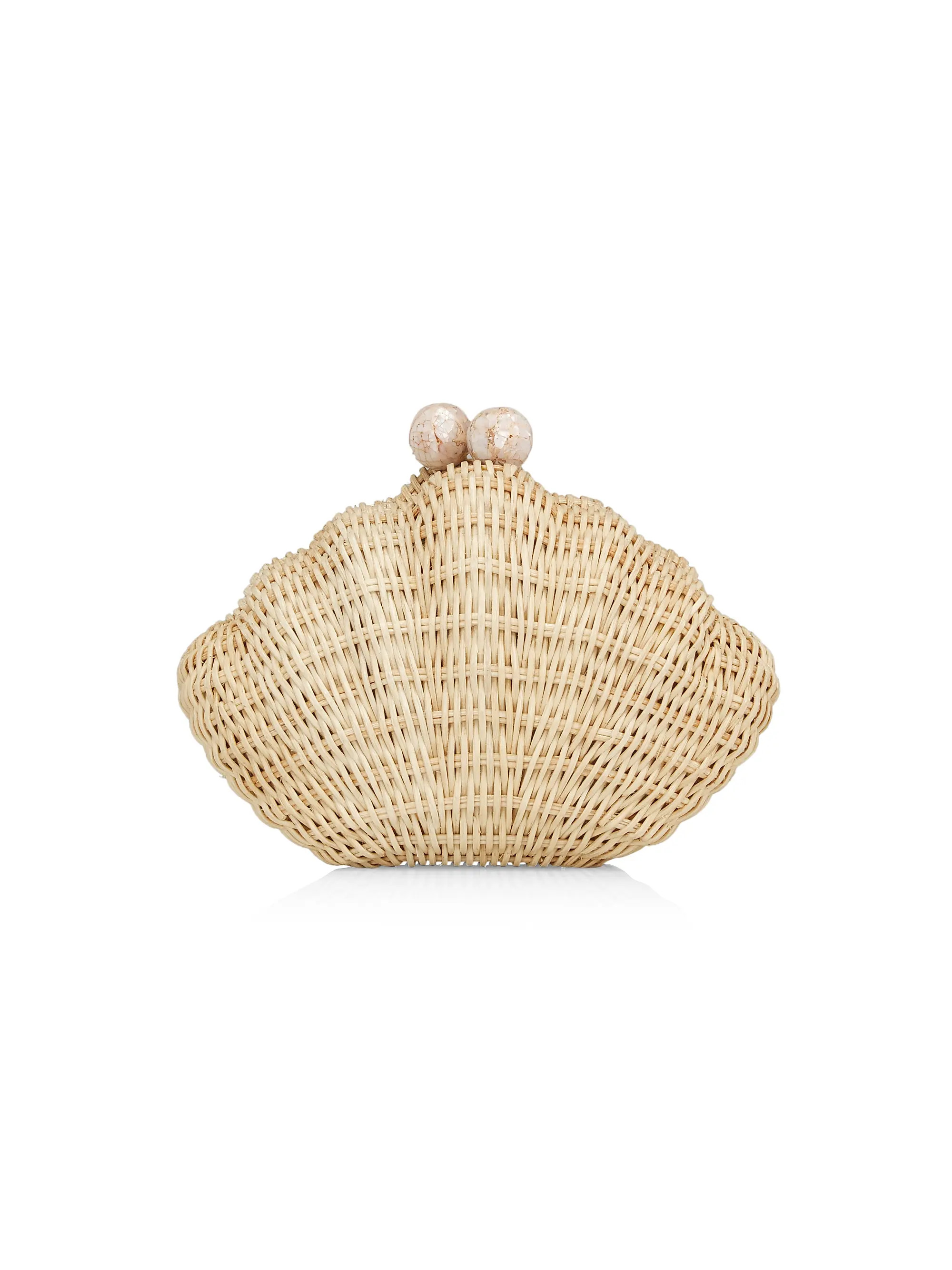 Handwoven Artisan Rattan Minaudière | Saks Fifth Avenue
