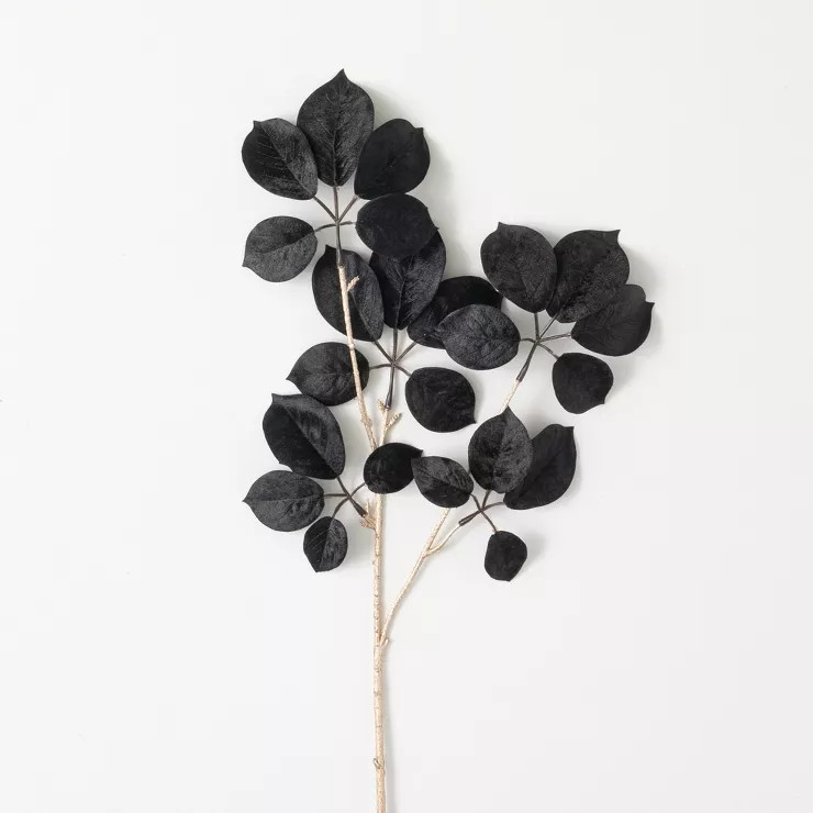 Sullivans Artificial Black Schefflera Stem Black 27"H | Target