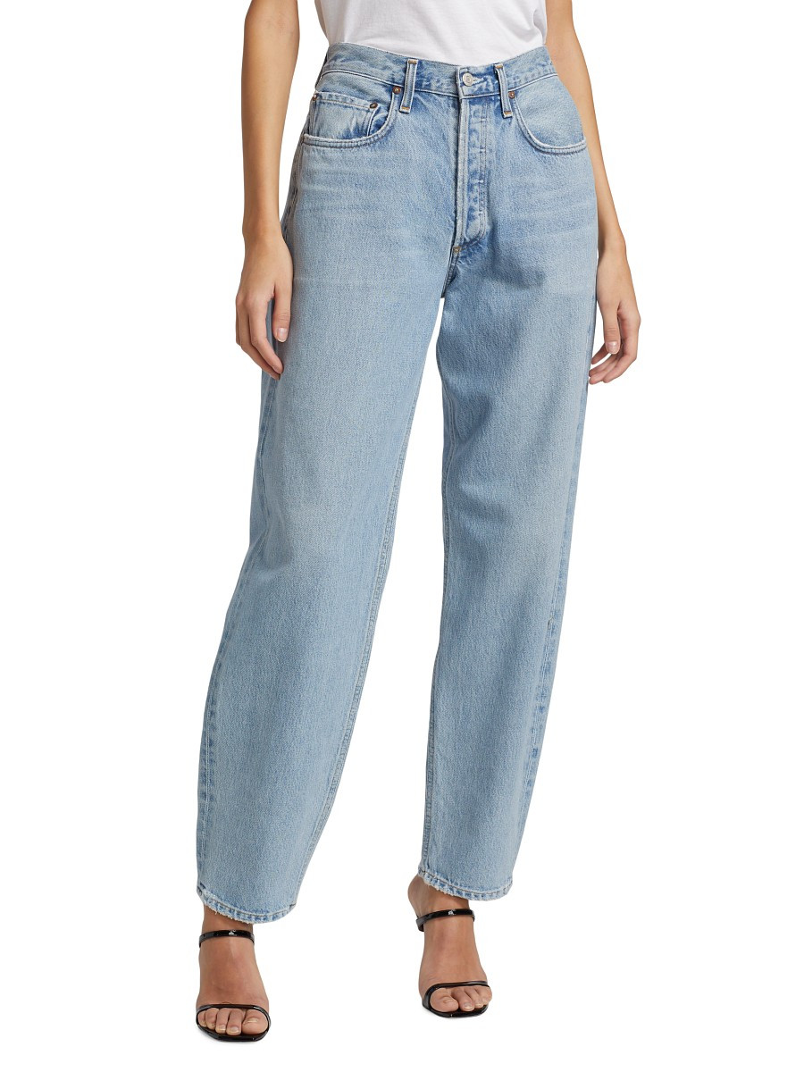 AGOLDE Women's Baggy Tapered Jeans - Dimension Light Indigo - Size 24 (0) | Saks Fifth Avenue OFF 5TH