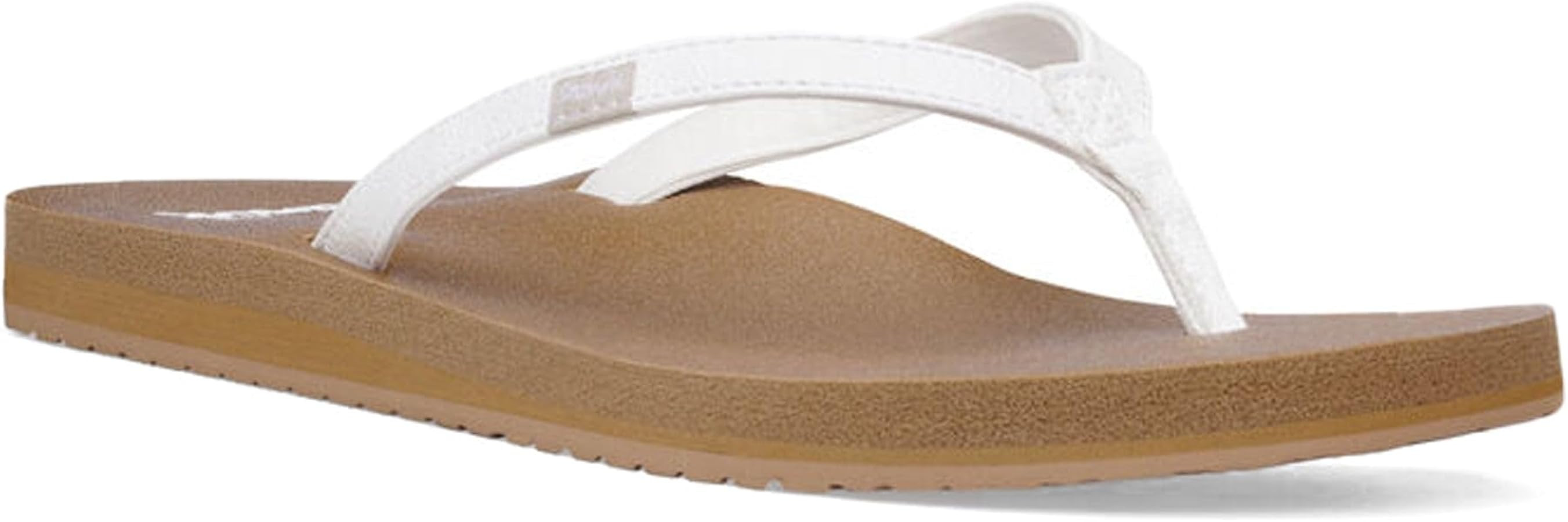 Sanuk Yoga Joy Womens Flip Flops | Yoga Mat Footbed | Sandals for Women | Womens Yoga Sandals | W... | Amazon (US)