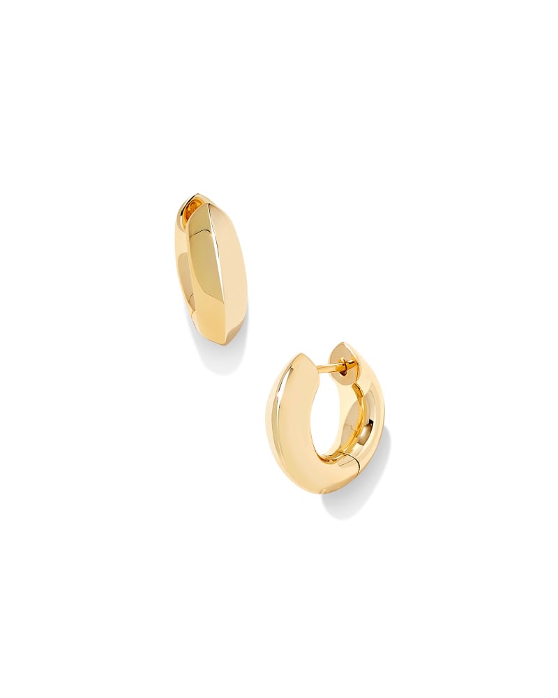 Mikki Metal Huggie Earrings in Gold | Kendra Scott