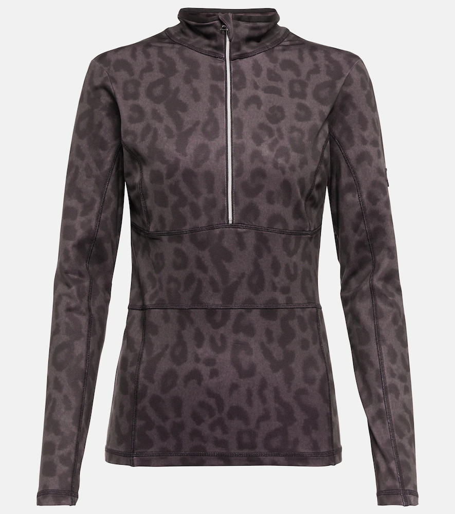 Jet Set Leopard-print mockneck ski top | Mytheresa (US/CA)