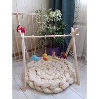 Wooden Montessori Mobile, Mobile Activity, Natural Baby Gym, Toys For Frame, Nursery Decor | Etsy (US)