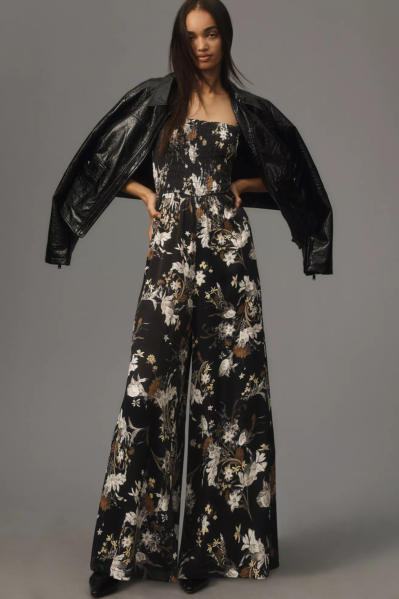 Pilcro Smocked Printed Jumpsuit | Anthropologie (US)