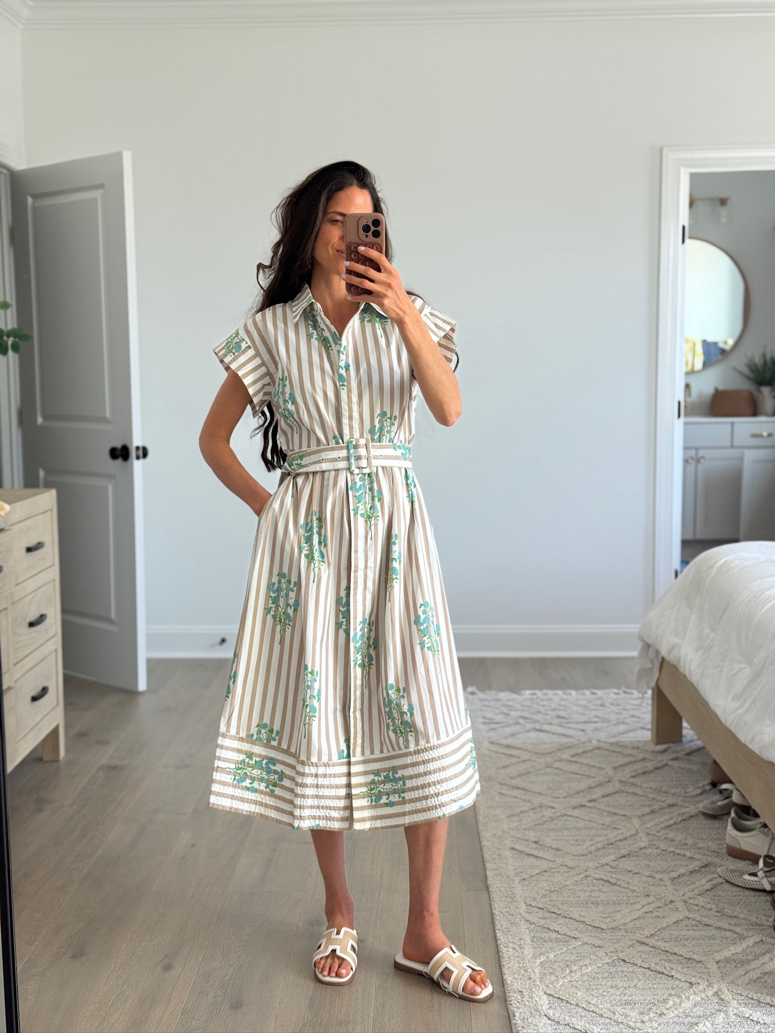 This dress is giving effortless spring outfit in the best way. The fit is so flattering with the tie waist, and the lightweight fabric makes it perfect for warmer days. Easy to dress up or keep casual for everyday wear.

Paired it with neutral sandals and layered jewelry for a classic, put-together look you can wear on repeat.

Everything is linked for you to shop.

#LTKootd #LTKmomlife #LTKSeasonal