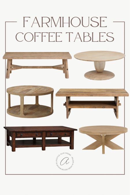Love these farmhouse coffee tables! If you want a round coffee table or wooden coffee table for your farmhouse living room decor then you need to check these options out!
4/14

#LTKhome #LTKstyletip