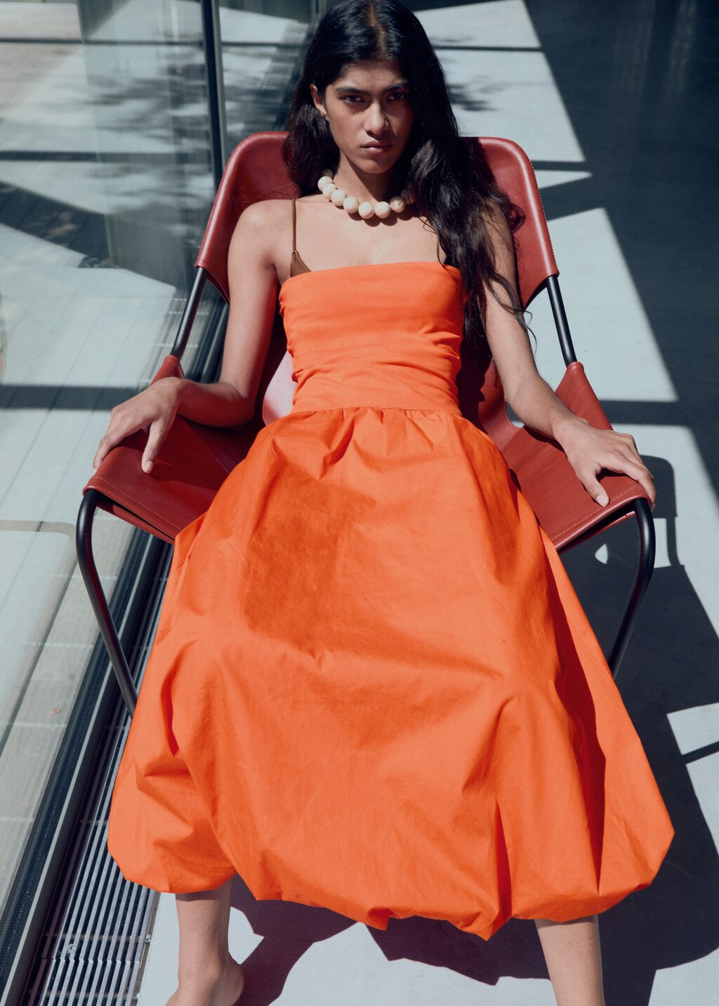 Combined knitted balloon dress - Women | MANGO USA | Mango (US/MX/AU)