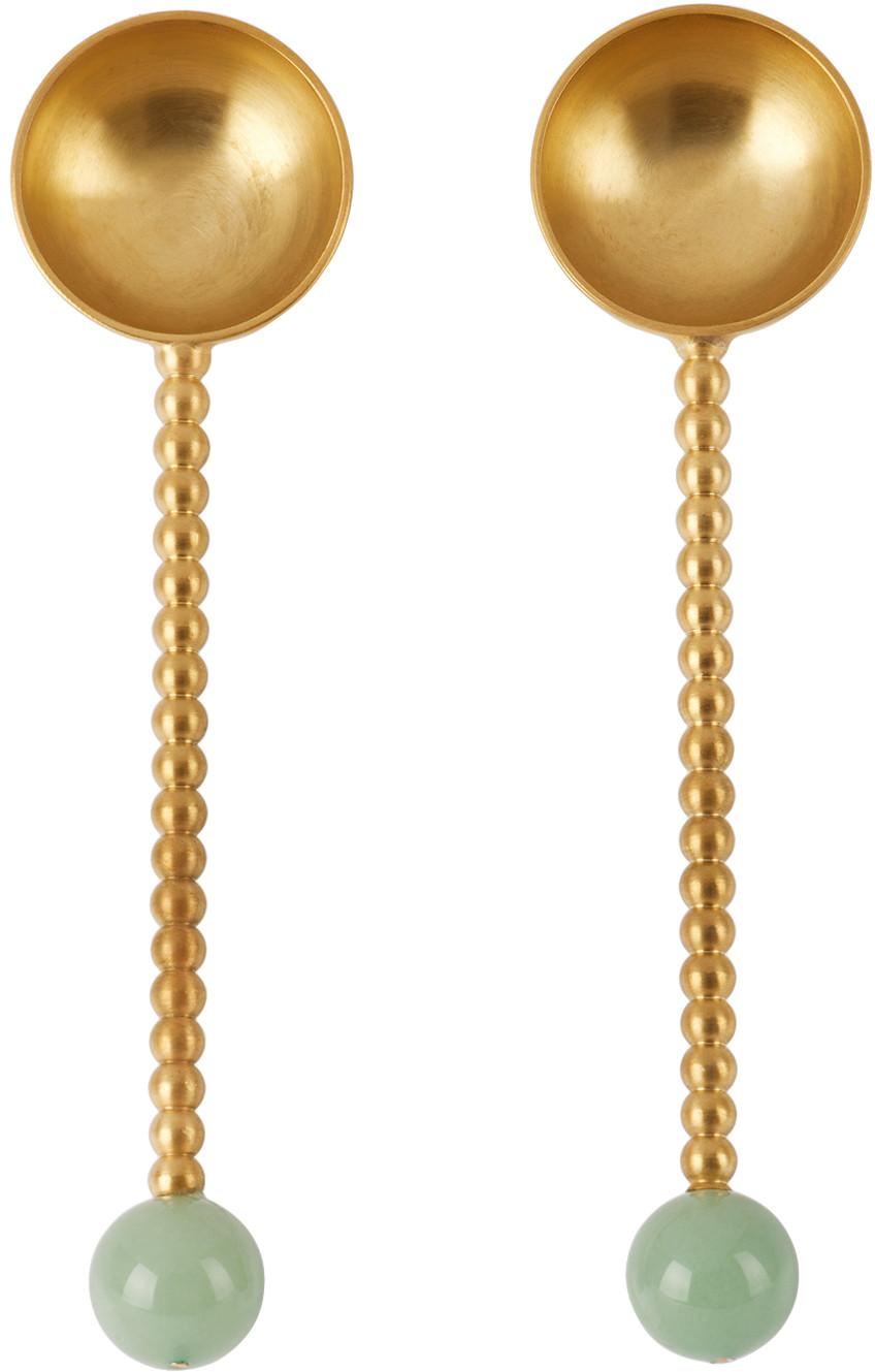 Natalia Criado Gold Spheres Spoon Set | SSENSE
