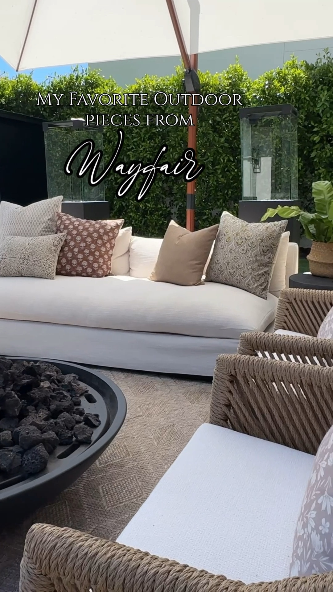 We just finished furnishing our backyard and so many of the pieces are from @Wayfair ! And a bunch of the items are on sale right now, so I wanted to share in case you’re getting ready for the nice weather ahead and getting some new pieces for your outdoor space. Everything is linked below! 

For the pillows, I got a mixture of sizes 24 x 24, 20 x 20, 18 x 18, and 14 x 20. And then I do an insert that’s 2 inches bigger for each size. 

#LTKSeasonal #LTKHome