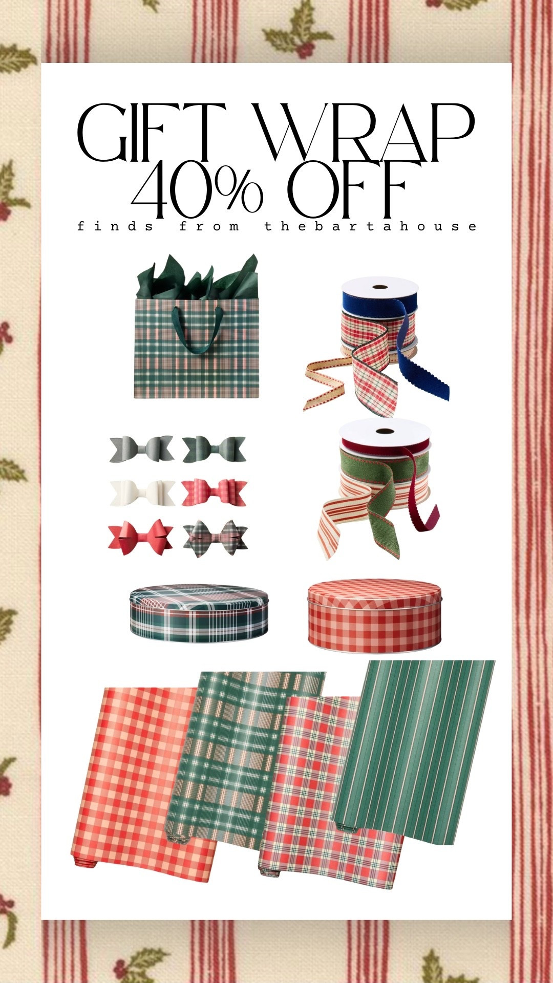 40% off gift wrap today! 

#LTKHoliday #LTKGiftGuide