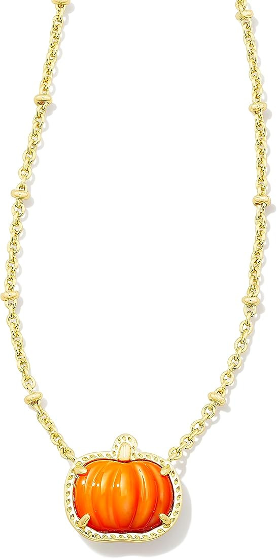 Kendra Scott Pumpkin Short Pendant Necklace in 14k Gold-Plated Brass, Fashion Jewelry for Women, ... | Amazon (US)