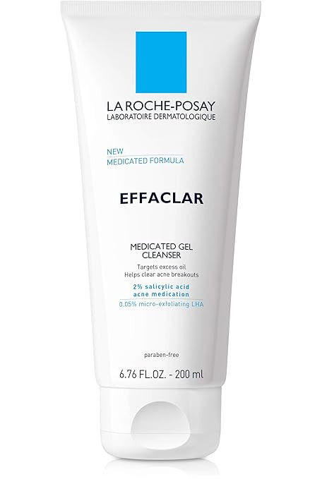 La Roche-Posay Effaclar Medicated Gel Acne Face Wash, Facial Cleanser with Salicylic Acid for Acn... | Amazon (US)