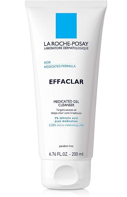 La Roche-Posay Effaclar Medicated Gel Acne Face Wash, Facial Cleanser with Salicylic Acid for Acn... | Amazon (US)