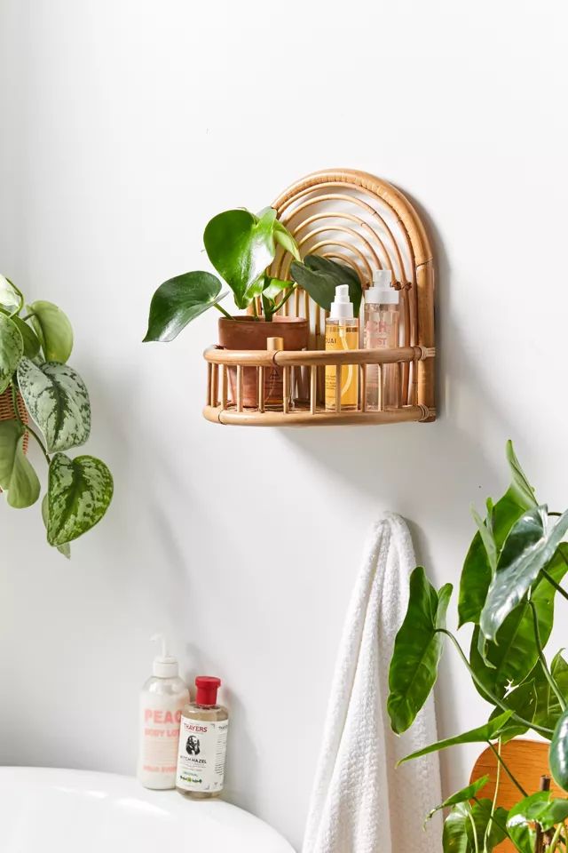 Rattan Arc Wall Shelf | Urban Outfitters (US and RoW)