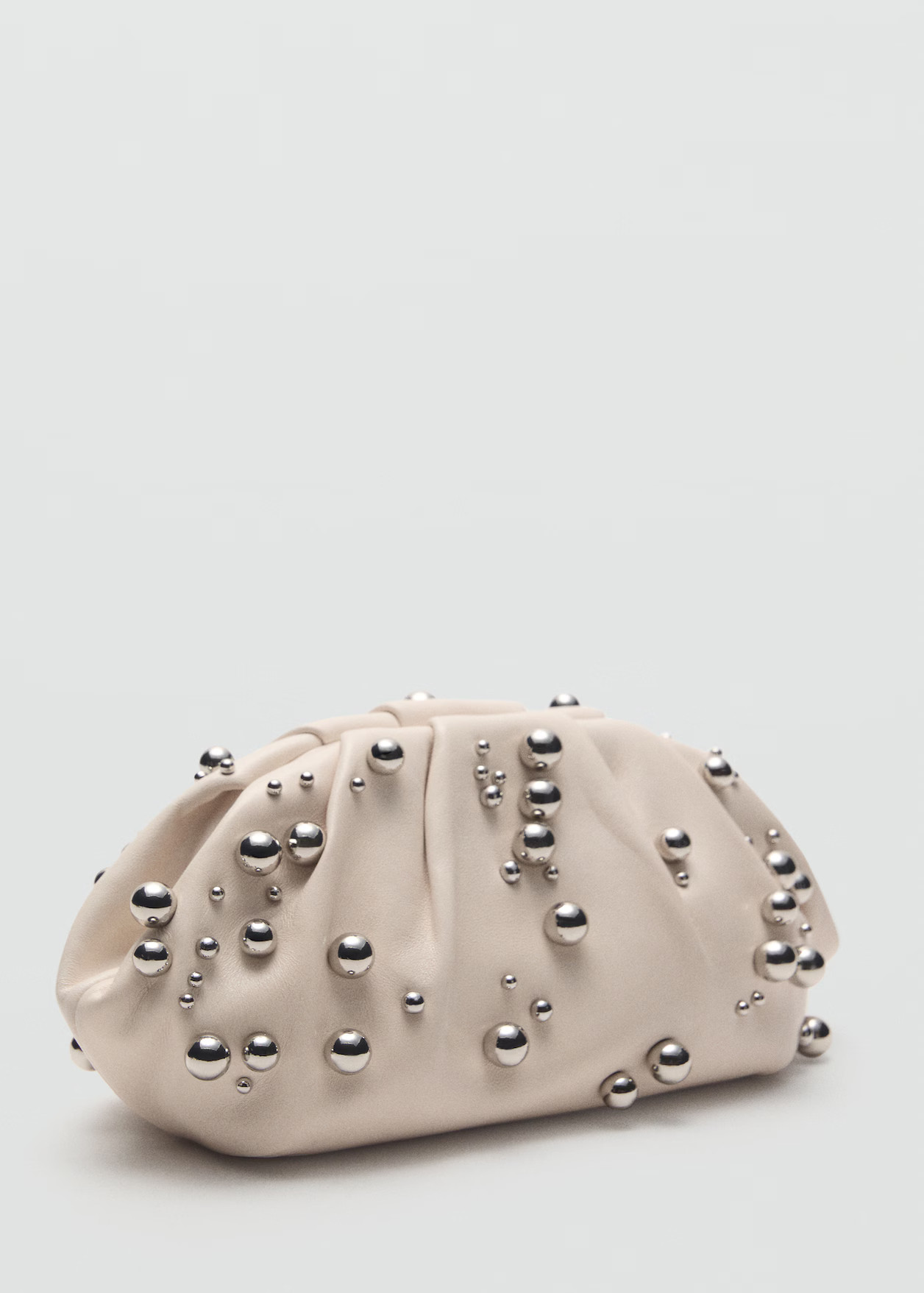 Leather handbag with ball detail - Women | MANGO United Kingdom | MANGO (UK)