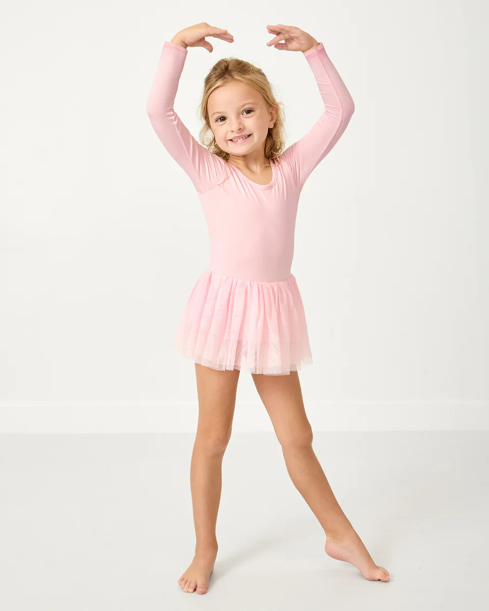 Prima Pink Ballet Leotard Dress | Little Sleepies