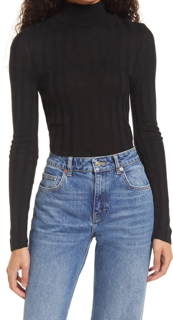 Women's Rib Knit Turtleneck Sweater | Nordstrom
