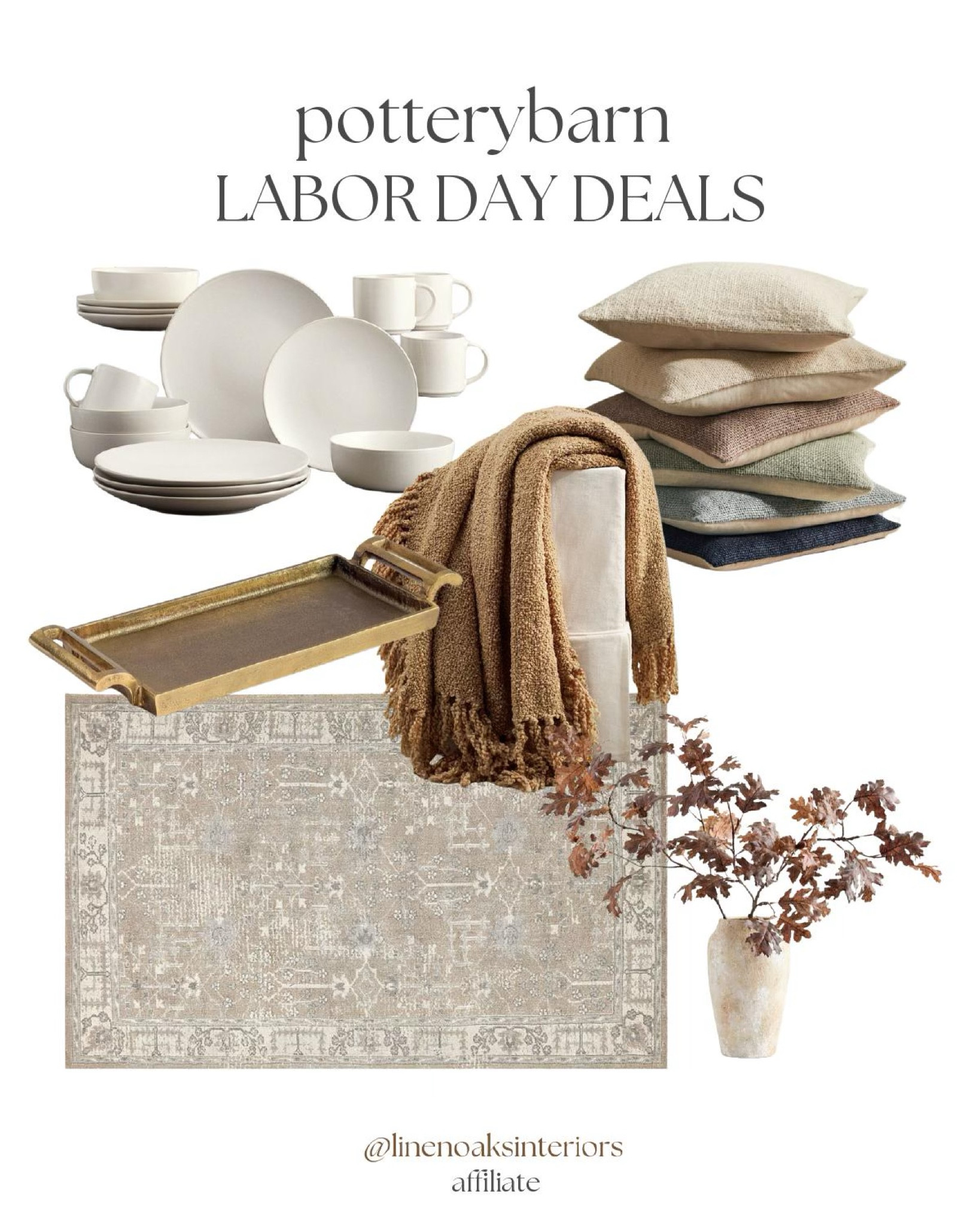 Be sure to take a scroll through the pottery barn Labor Day sales!! Up to 60% off and SO many every day basics plus holiday items included!

Labor Day deals / home decor / neutral / sales