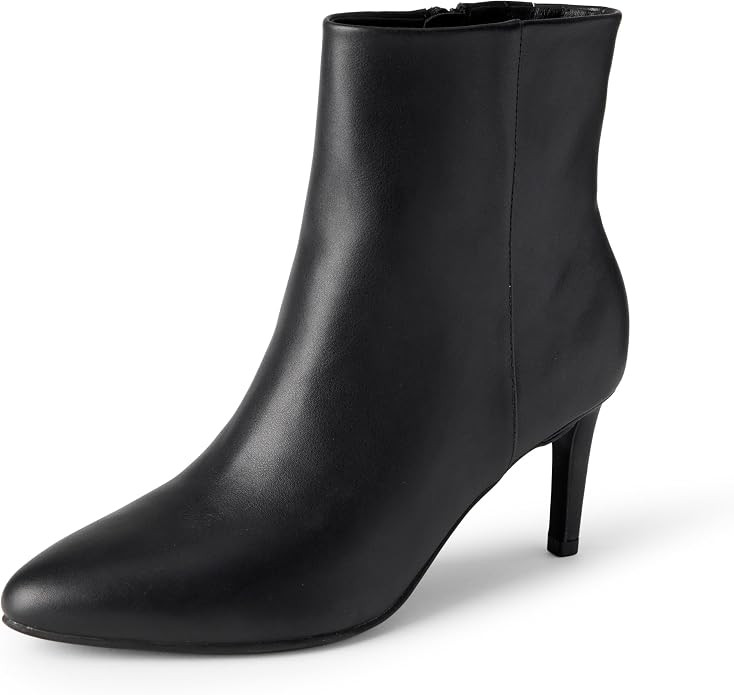 Amazon Essentials Women's Stiletto Heel Dress Ankle Boots with Side Zip | Amazon (US)