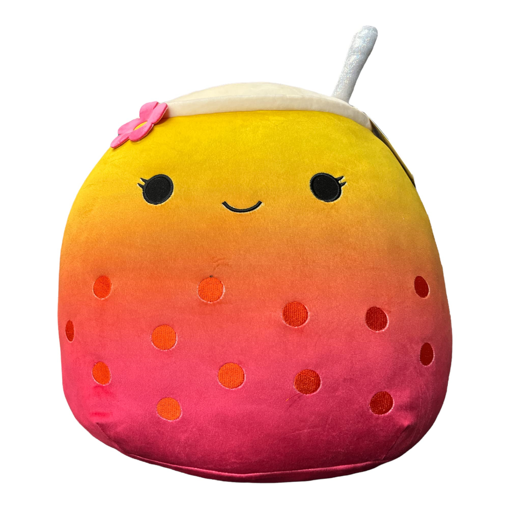 Squishmallows Official Kellytoy - 16 Inch Boba Tea Soft and Squishy Plush Toy Figure - Pink, Yell... | Amazon (US)