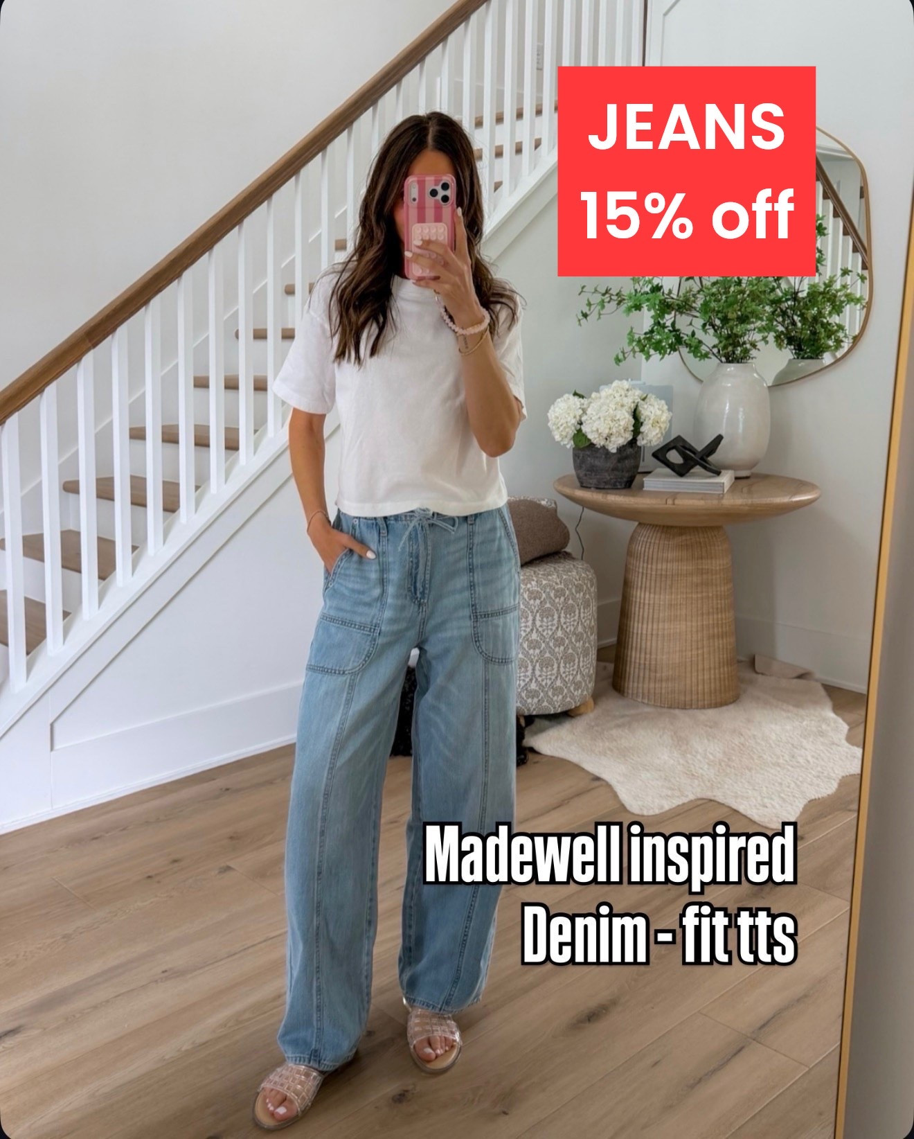 Target jeans inspired by Madewell 15% off. Fit tts.

#LTKootd #LTKSaleAlert